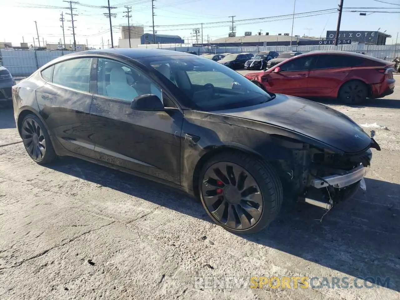 4 Photograph of a damaged car 5YJ3E1EC5NF120456 TESLA MODEL 3 2022