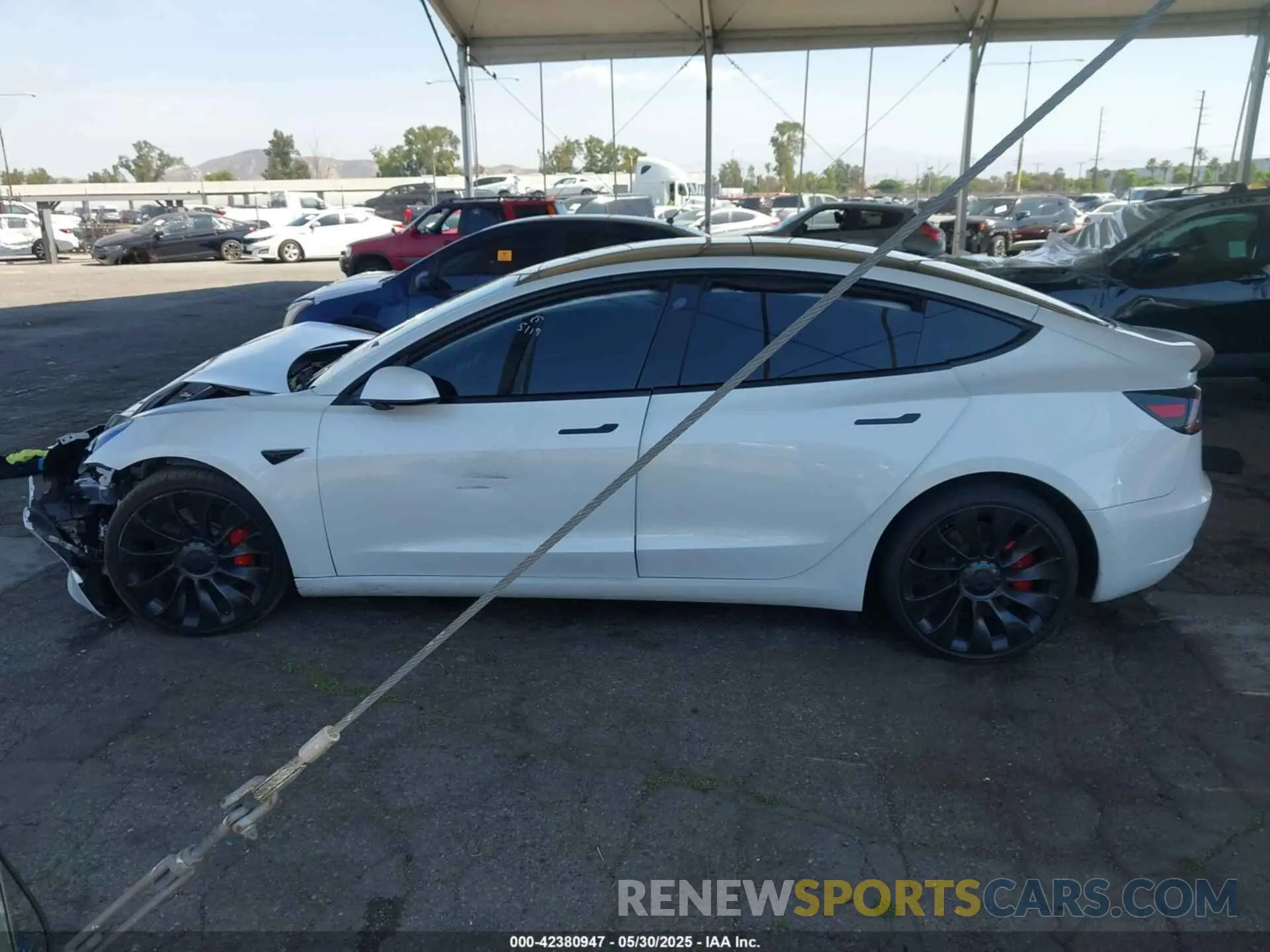 13 Photograph of a damaged car 5YJ3E1EC5NF195612 TESLA MODEL 3 2022