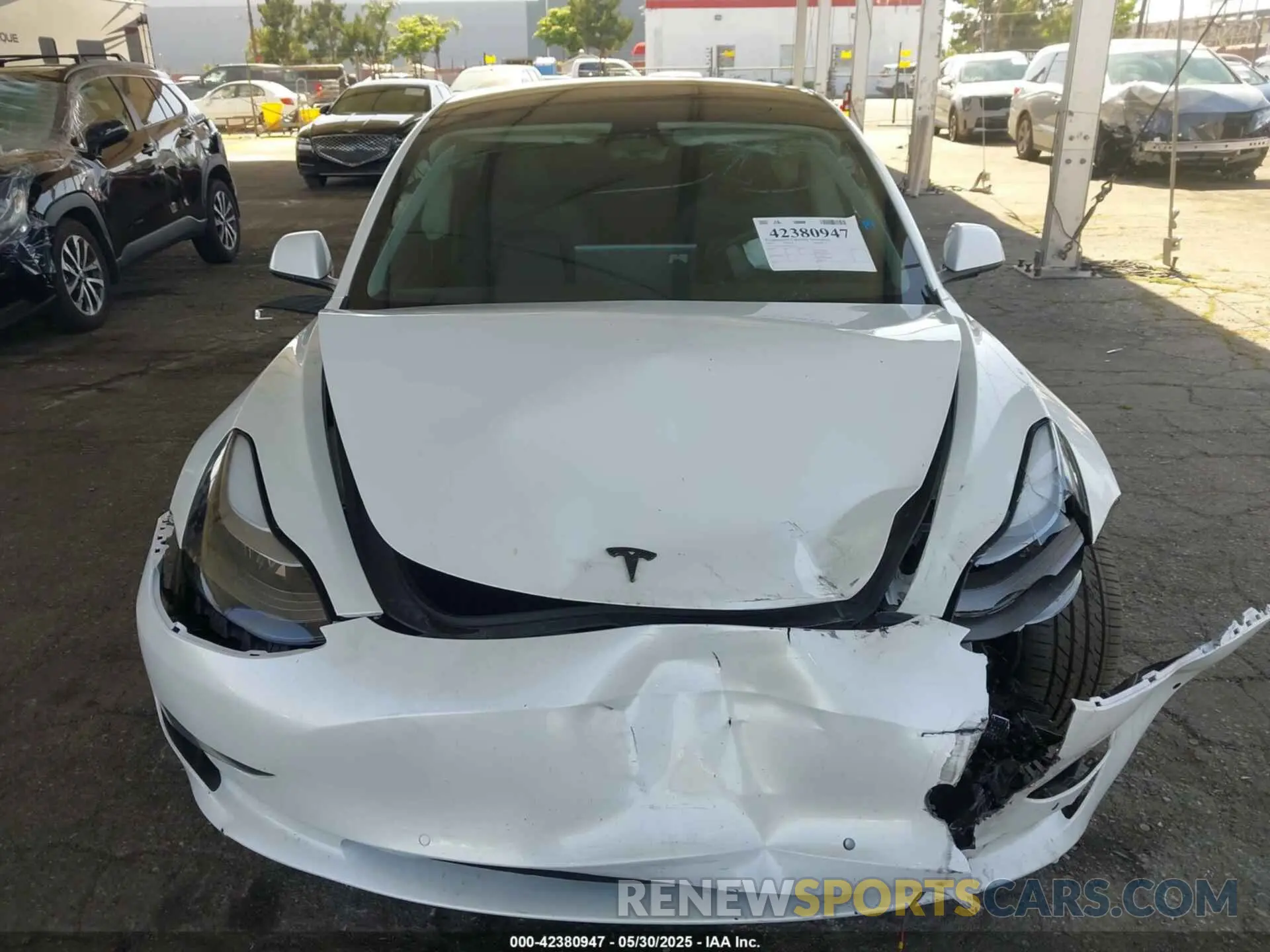 6 Photograph of a damaged car 5YJ3E1EC5NF195612 TESLA MODEL 3 2022