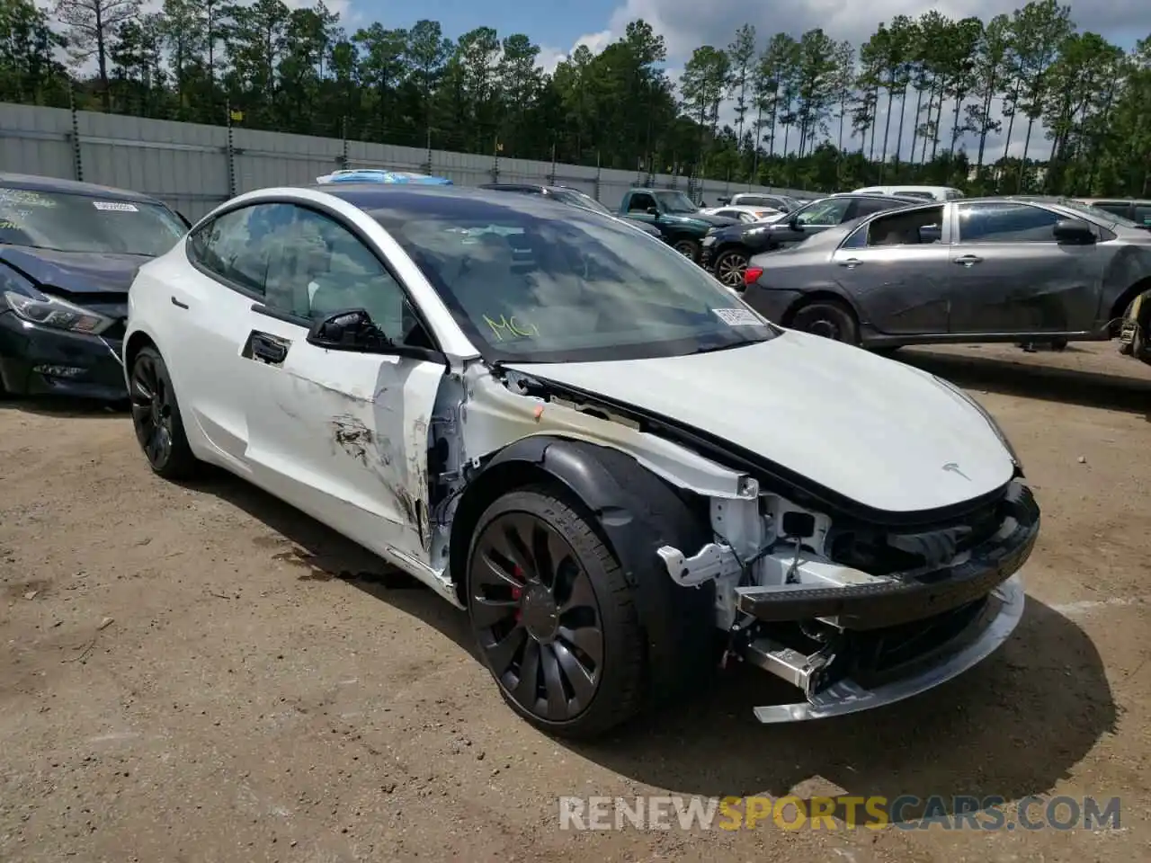 9 Photograph of a damaged car 5YJ3E1EC5NF268025 TESLA MODEL 3 2022