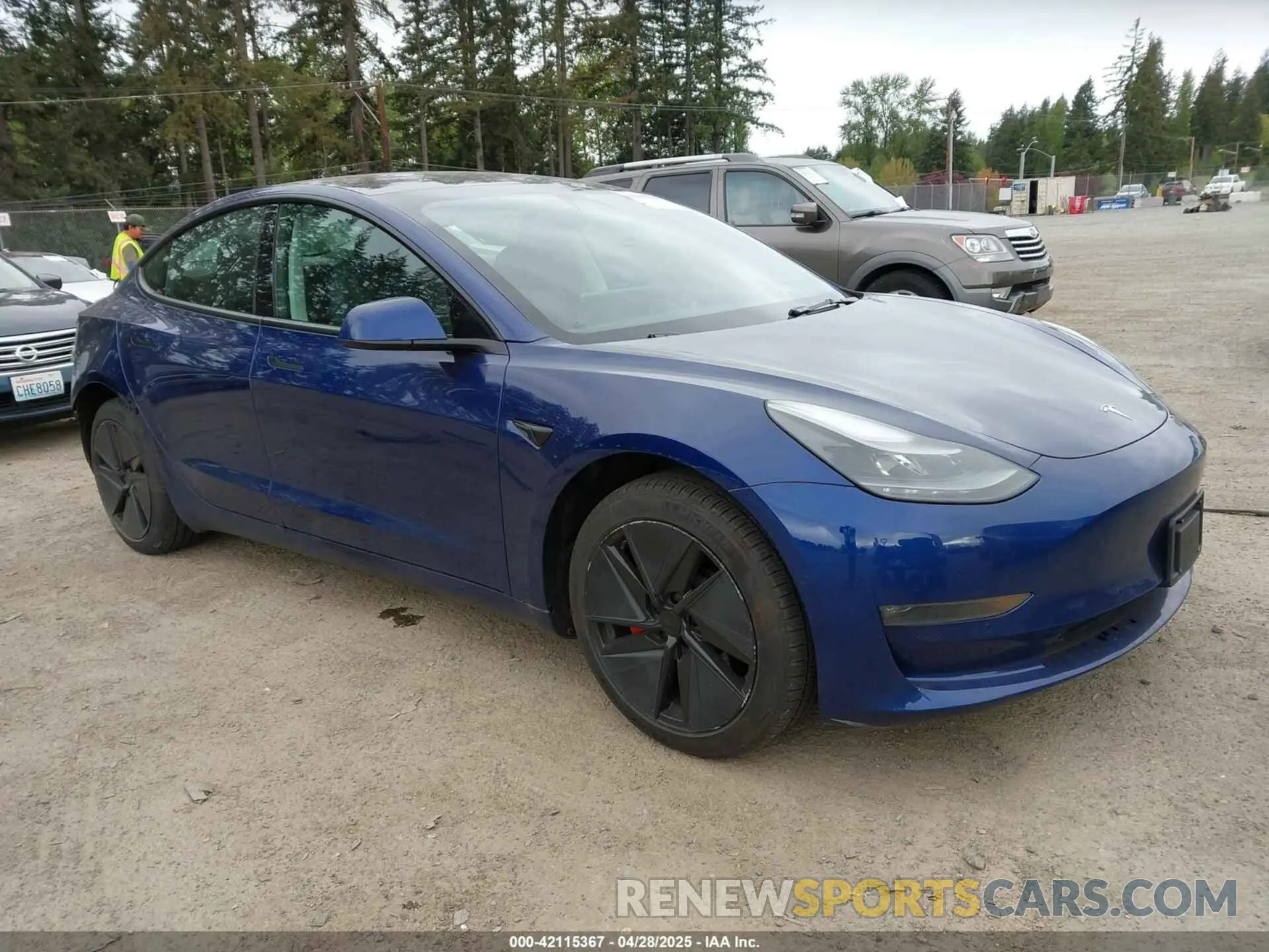 1 Photograph of a damaged car 5YJ3E1EC5NF356461 TESLA MODEL 3 2022