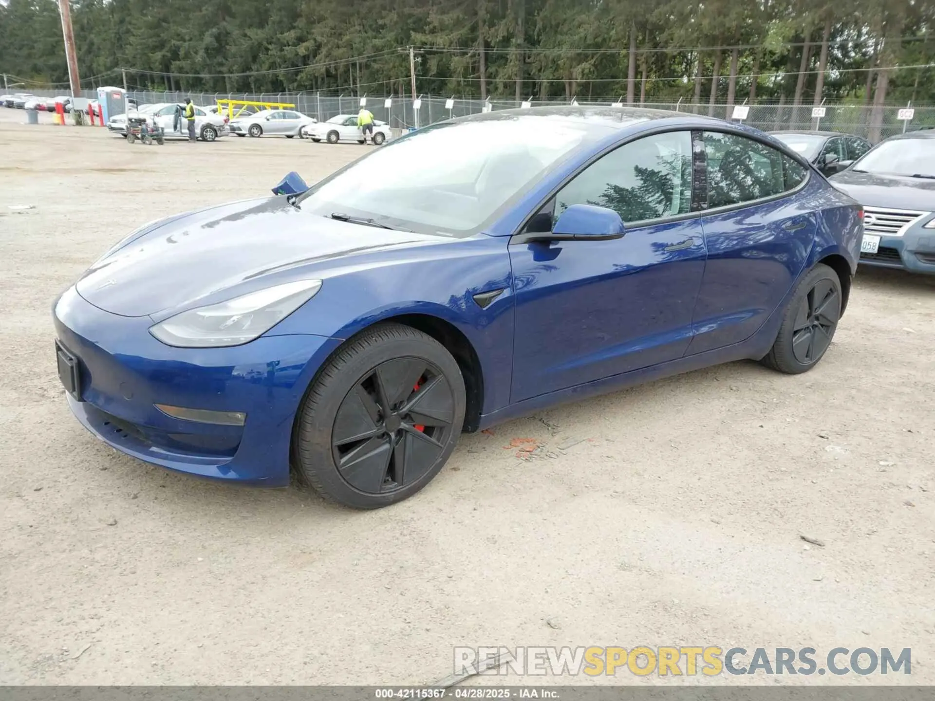 2 Photograph of a damaged car 5YJ3E1EC5NF356461 TESLA MODEL 3 2022