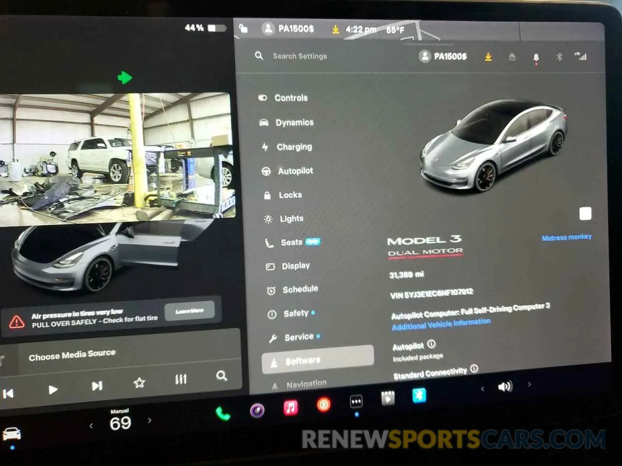 9 Photograph of a damaged car 5YJ3E1EC6NF107912 TESLA MODEL 3 2022