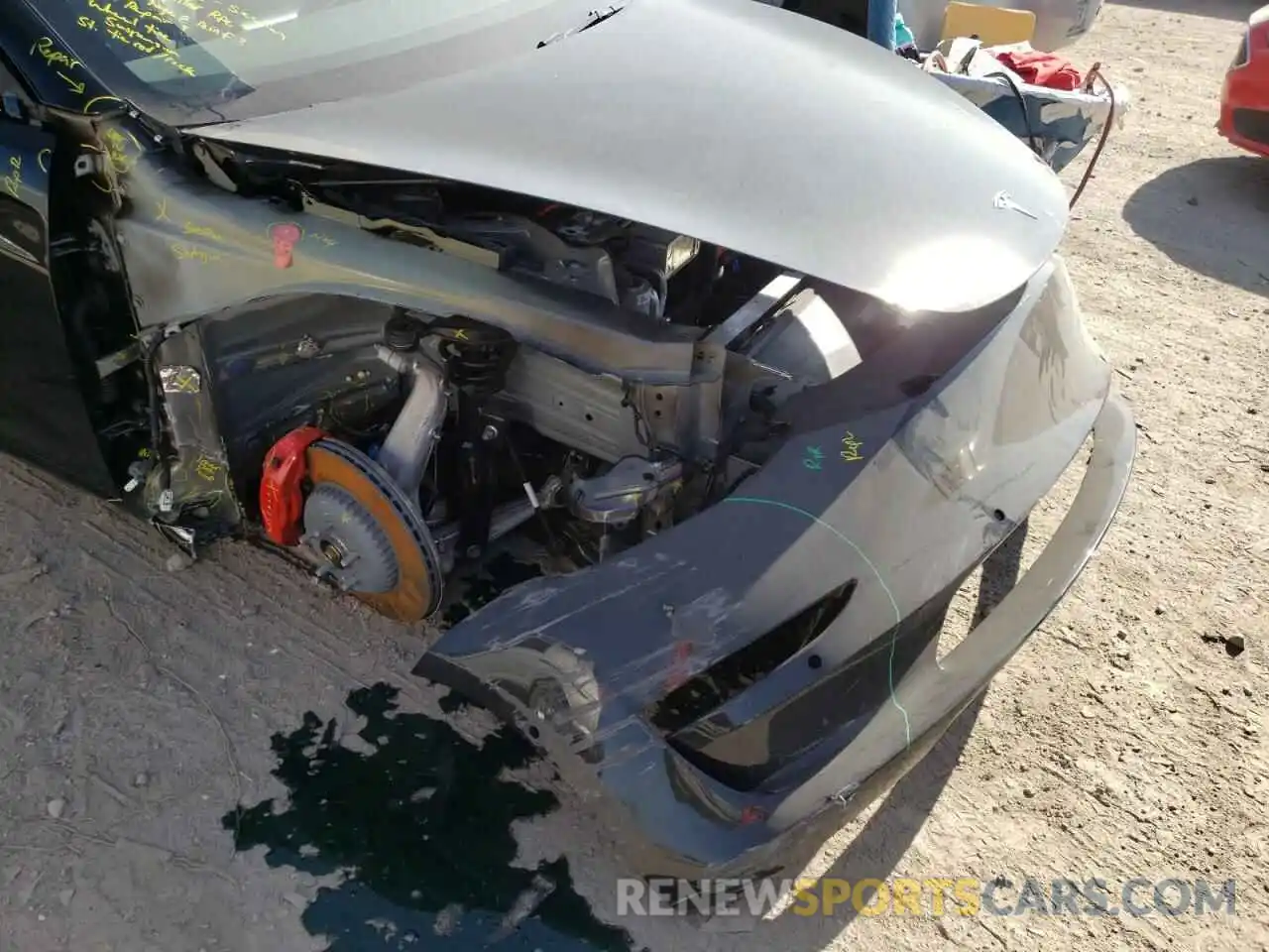 9 Photograph of a damaged car 5YJ3E1EC6NF163428 TESLA MODEL 3 2022