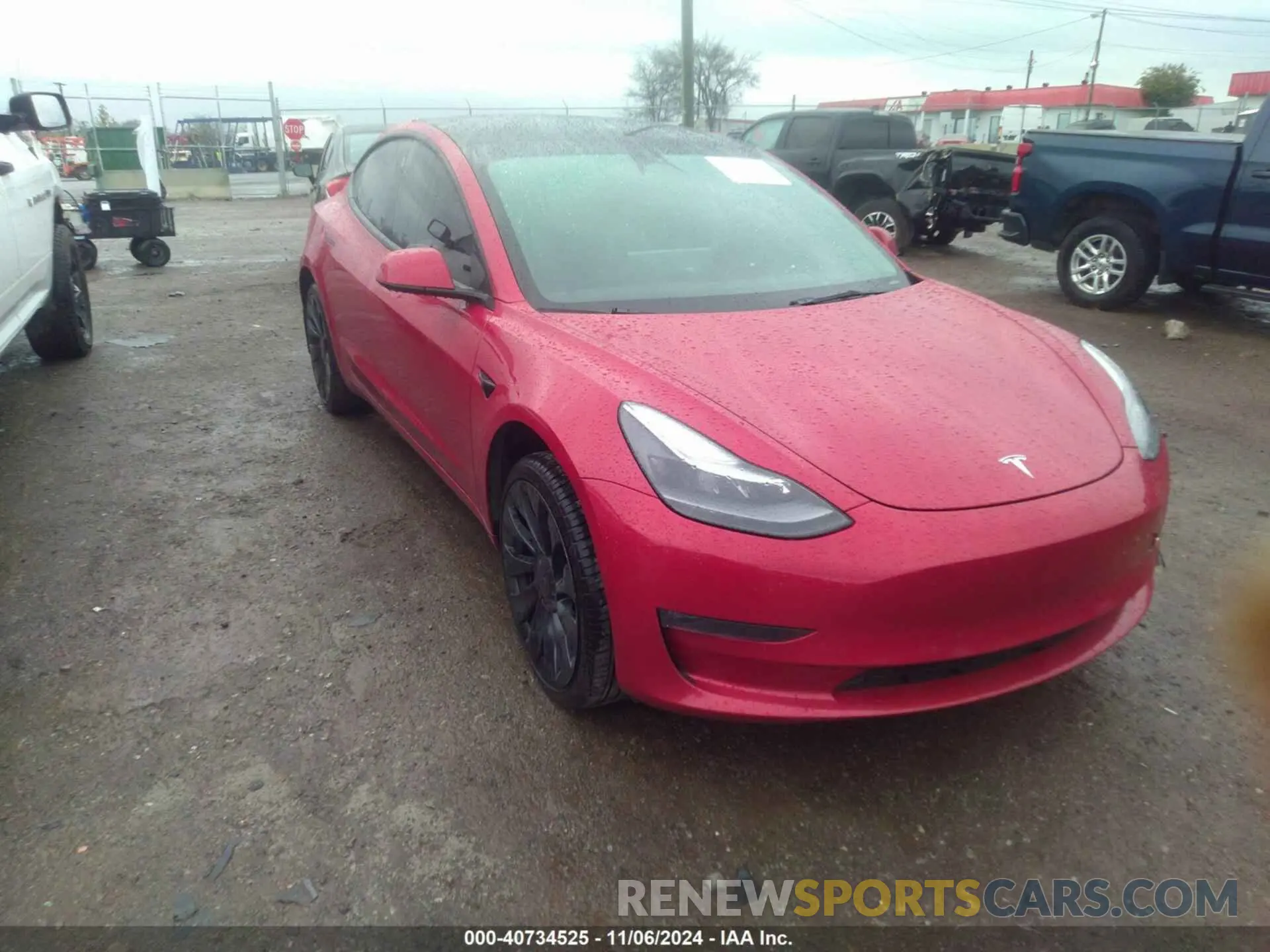 1 Photograph of a damaged car 5YJ3E1EC6NF165731 TESLA MODEL 3 2022