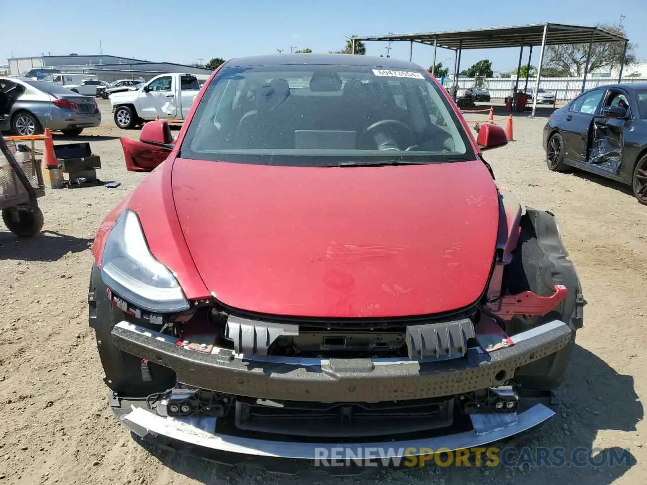 5 Photograph of a damaged car 5YJ3E1EC6NF168984 TESLA MODEL 3 2022