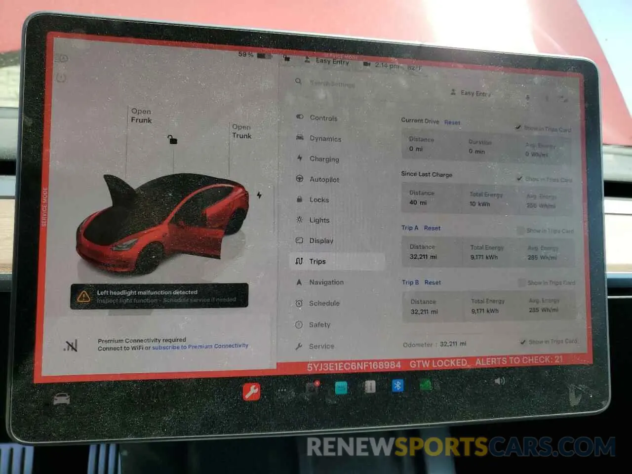 9 Photograph of a damaged car 5YJ3E1EC6NF168984 TESLA MODEL 3 2022