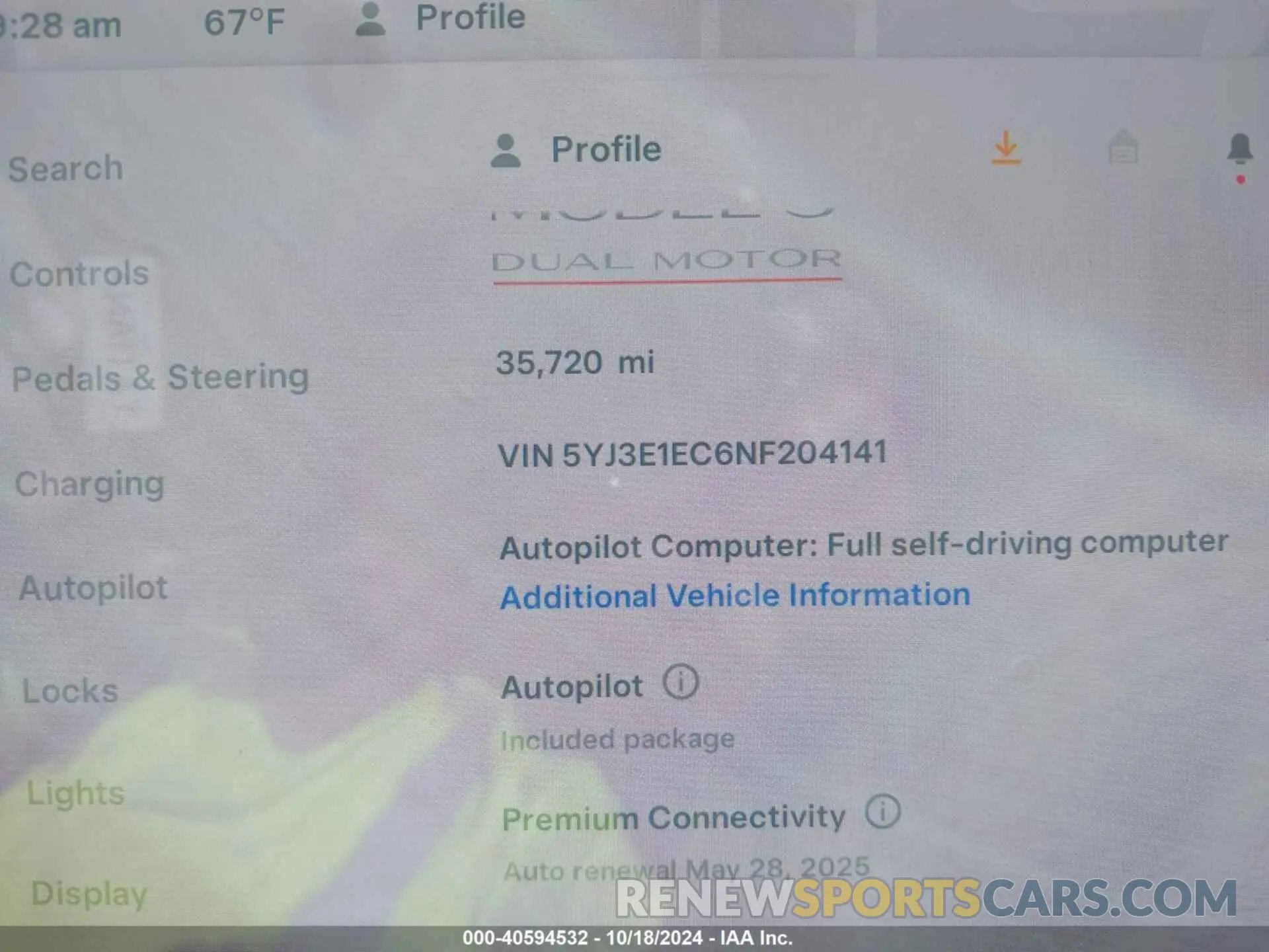 14 Photograph of a damaged car 5YJ3E1EC6NF204141 TESLA MODEL 3 2022