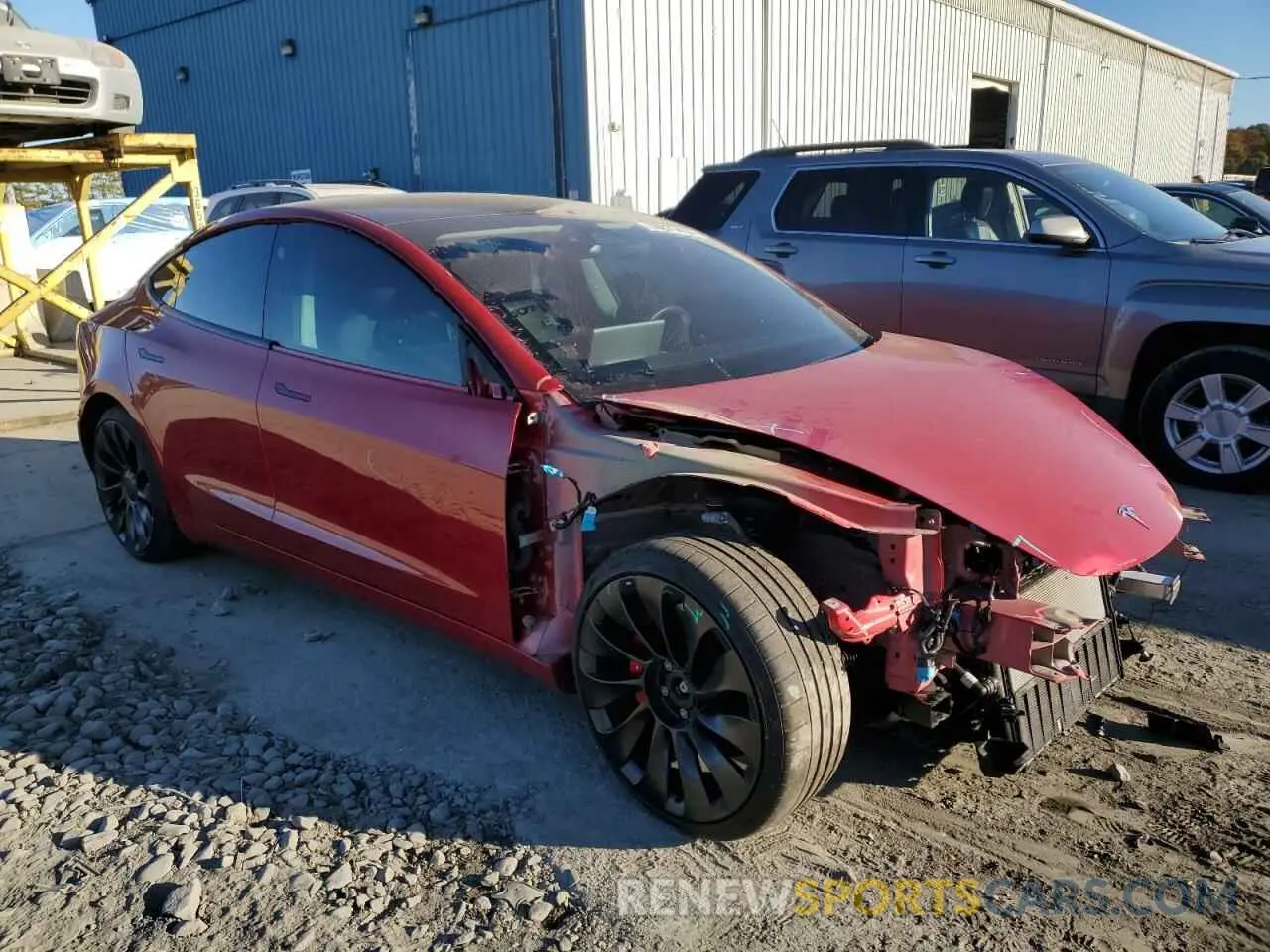 10 Photograph of a damaged car 5YJ3E1EC6NF248205 TESLA MODEL 3 2022