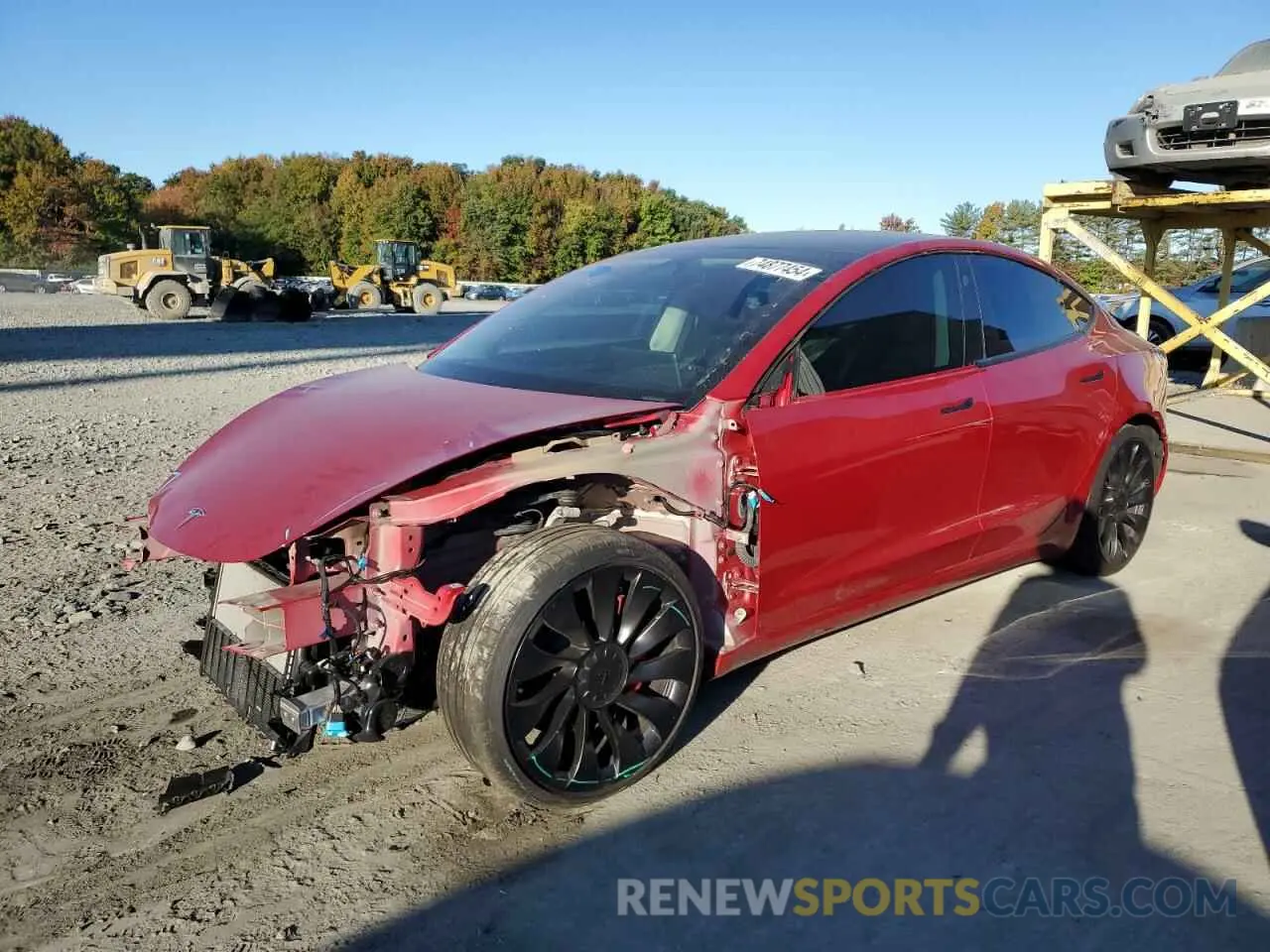 9 Photograph of a damaged car 5YJ3E1EC6NF248205 TESLA MODEL 3 2022
