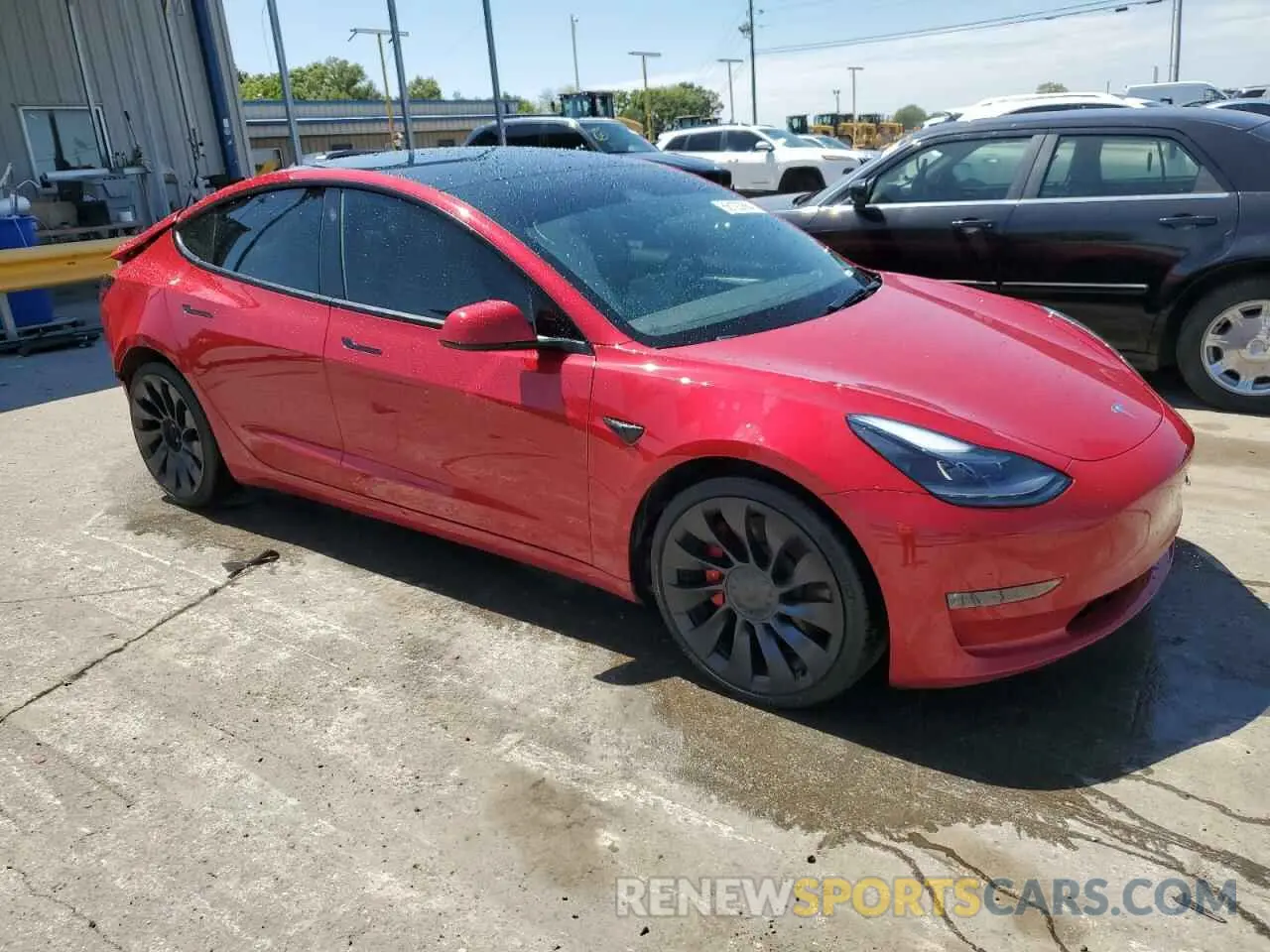 4 Photograph of a damaged car 5YJ3E1EC6NF262704 TESLA MODEL 3 2022