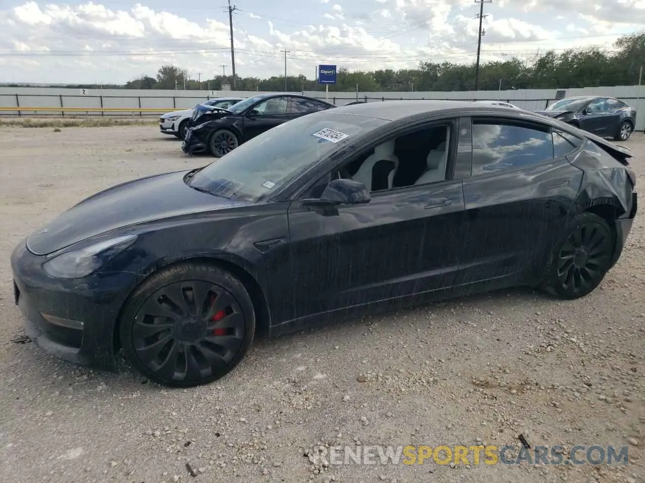 1 Photograph of a damaged car 5YJ3E1EC6NF264758 TESLA MODEL 3 2022