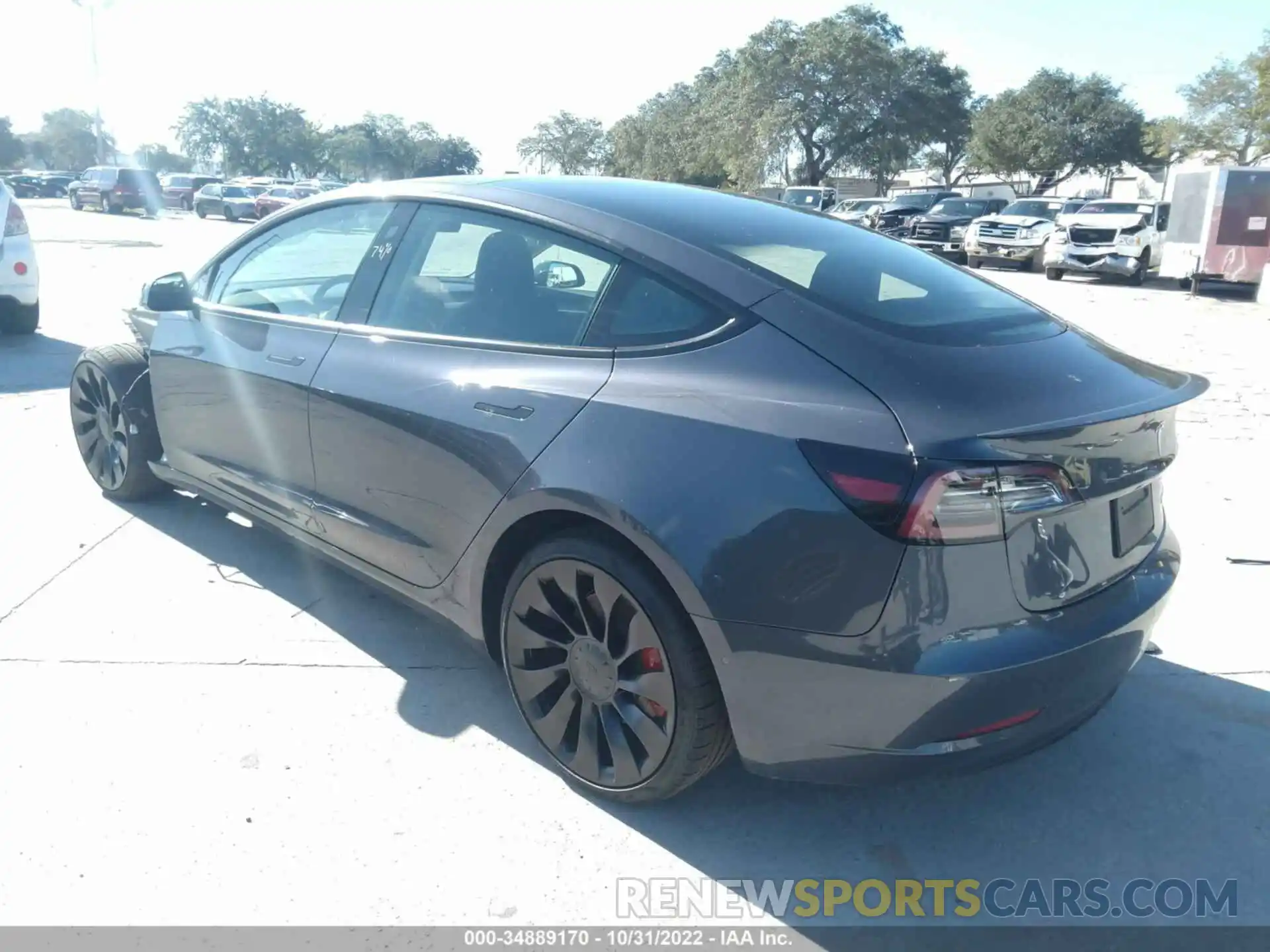 3 Photograph of a damaged car 5YJ3E1EC6NF269751 TESLA MODEL 3 2022