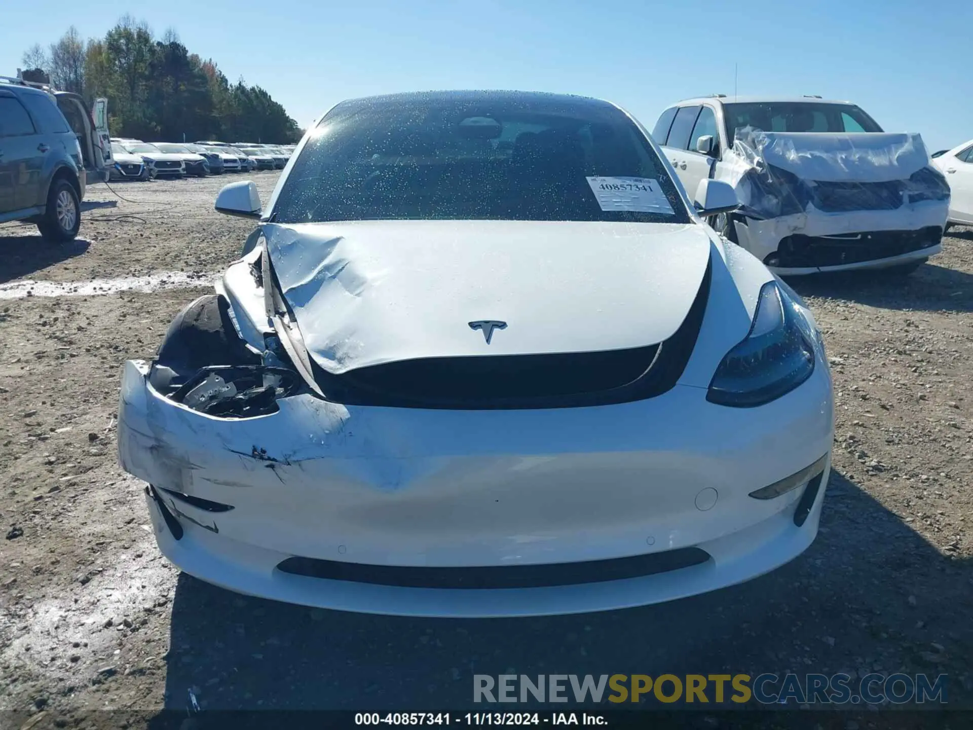 12 Photograph of a damaged car 5YJ3E1EC6NF342892 TESLA MODEL 3 2022