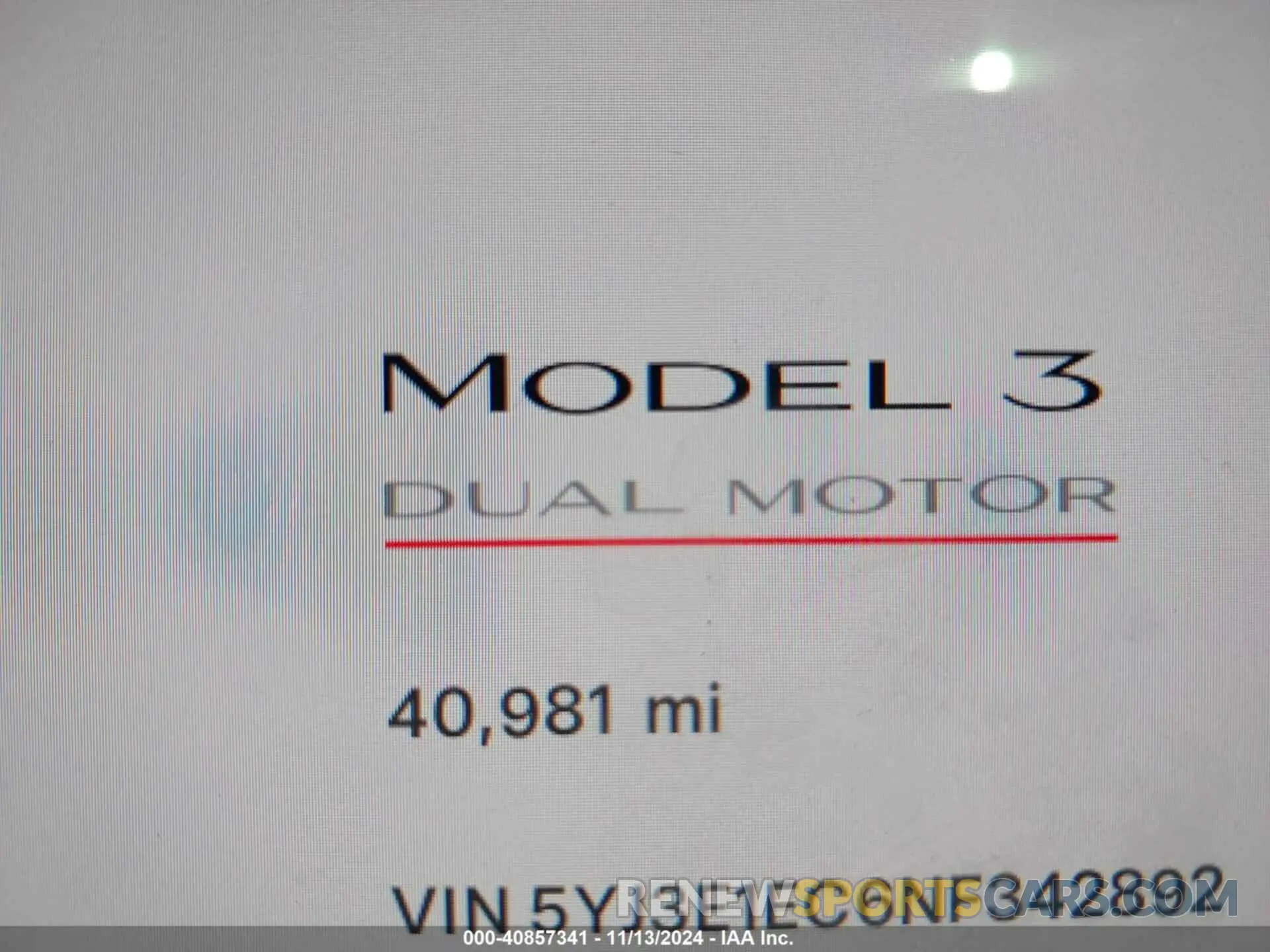 15 Photograph of a damaged car 5YJ3E1EC6NF342892 TESLA MODEL 3 2022