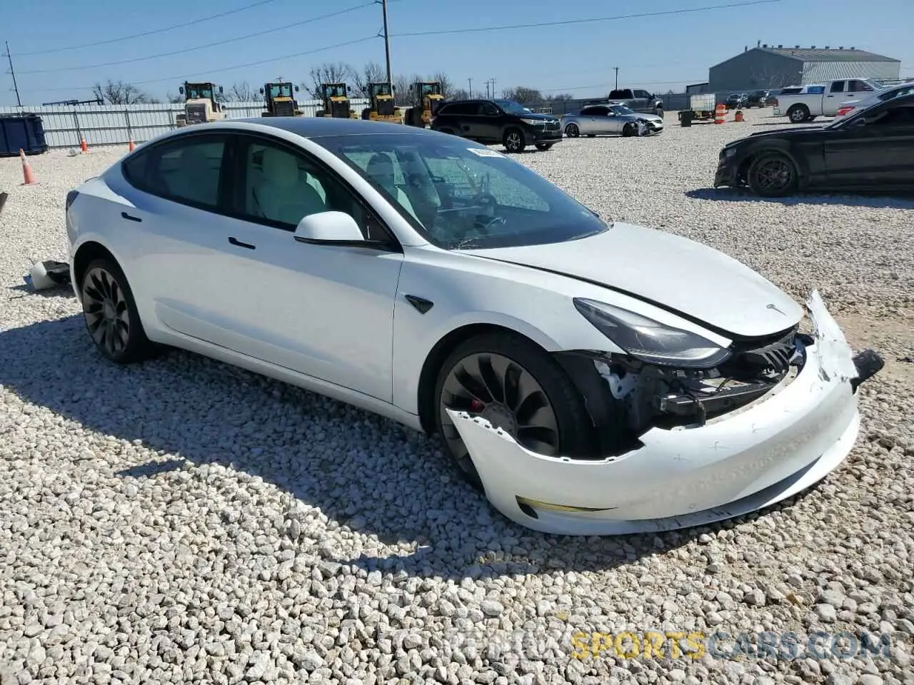 4 Photograph of a damaged car 5YJ3E1EC6NF358784 TESLA MODEL 3 2022