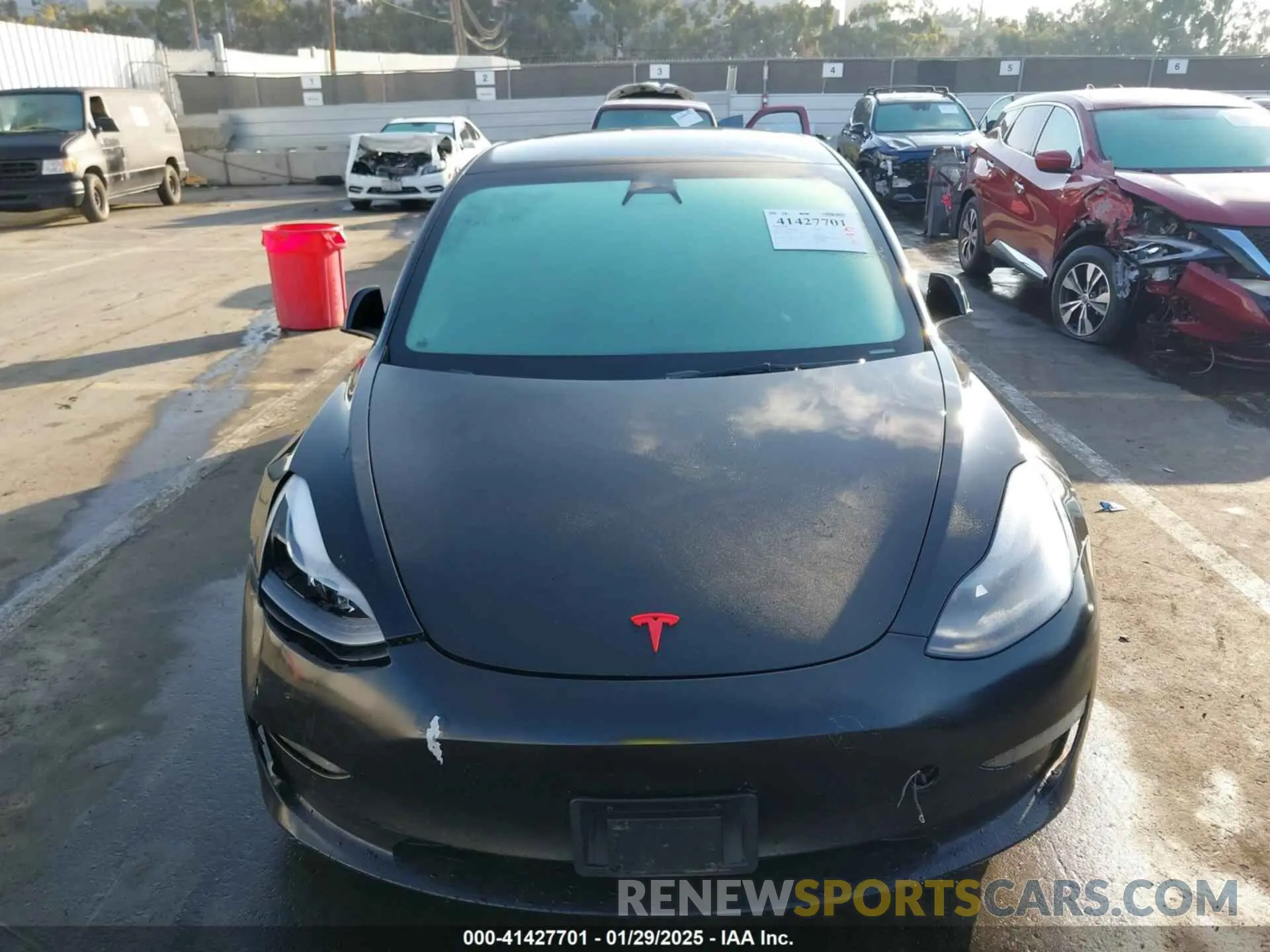 11 Photograph of a damaged car 5YJ3E1EC7NF137744 TESLA MODEL 3 2022