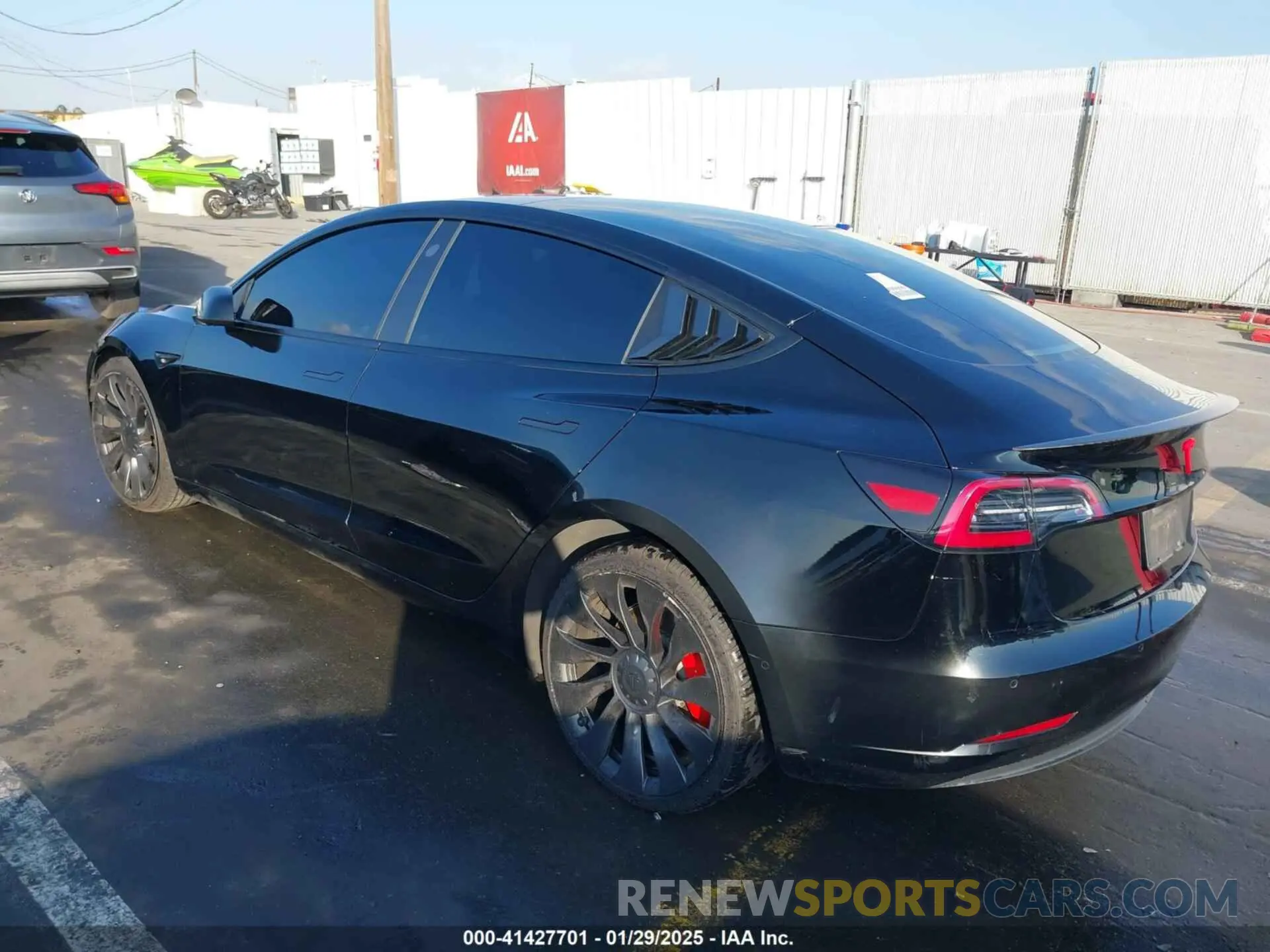 3 Photograph of a damaged car 5YJ3E1EC7NF137744 TESLA MODEL 3 2022