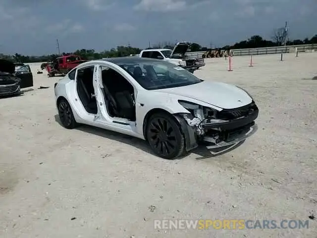 10 Photograph of a damaged car 5YJ3E1EC7NF138313 TESLA MODEL 3 2022