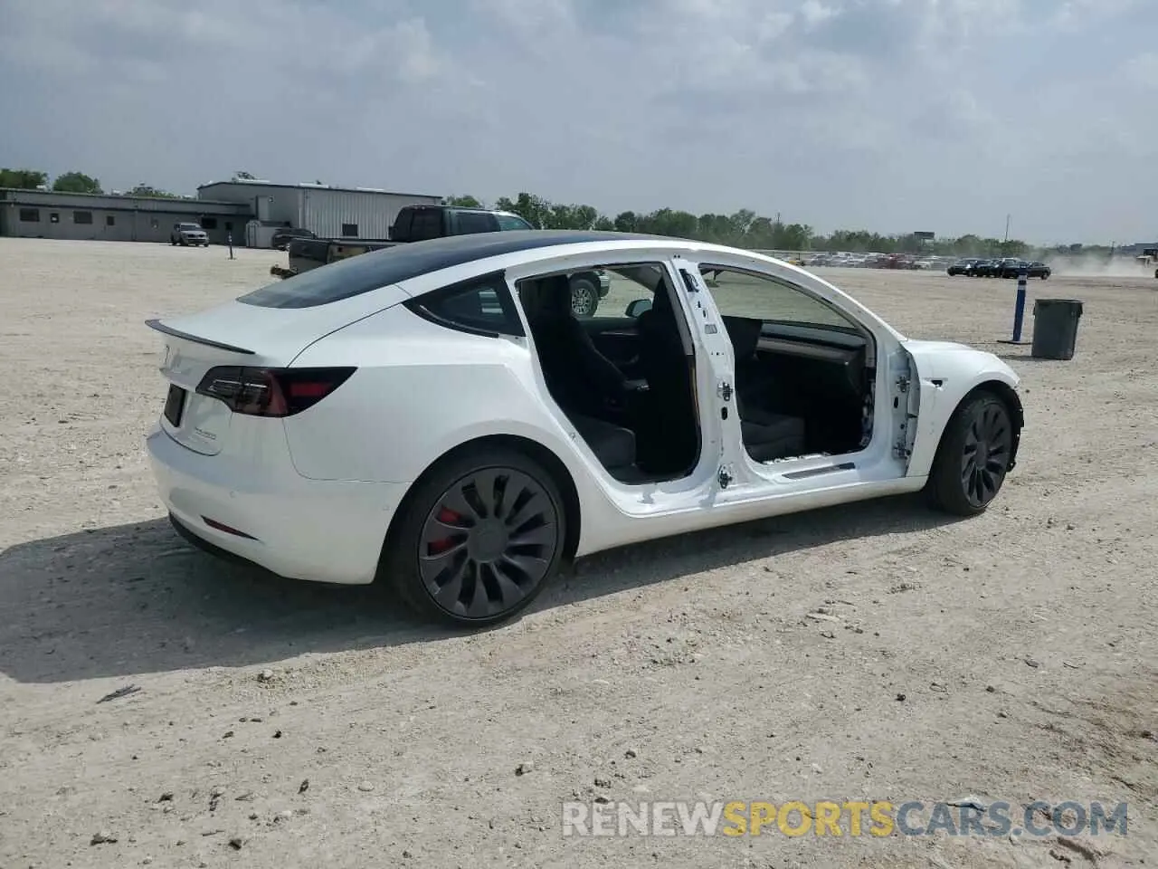3 Photograph of a damaged car 5YJ3E1EC7NF138313 TESLA MODEL 3 2022