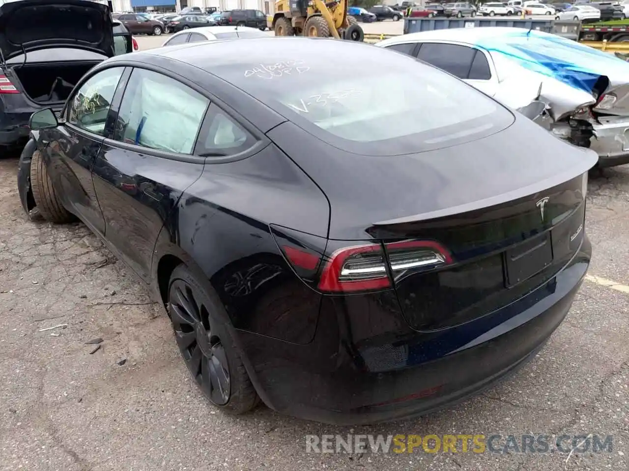 3 Photograph of a damaged car 5YJ3E1EC7NF203323 TESLA MODEL 3 2022