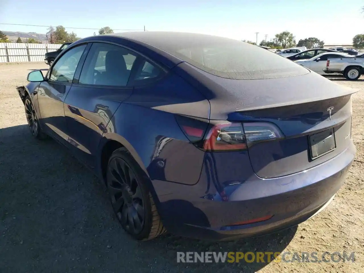 3 Photograph of a damaged car 5YJ3E1EC7NF208487 TESLA MODEL 3 2022