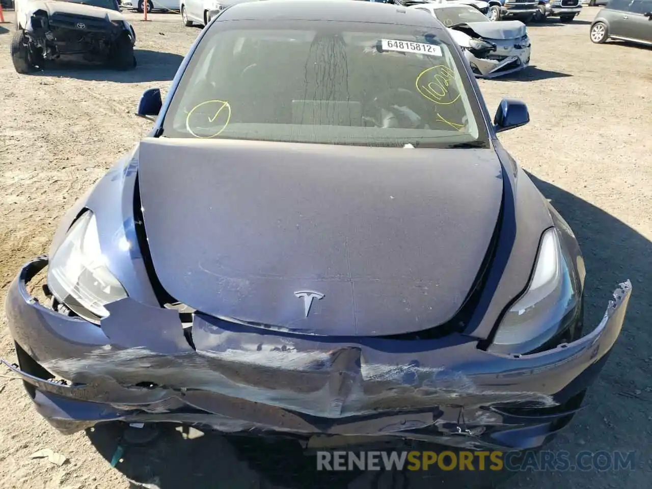 7 Photograph of a damaged car 5YJ3E1EC7NF208487 TESLA MODEL 3 2022