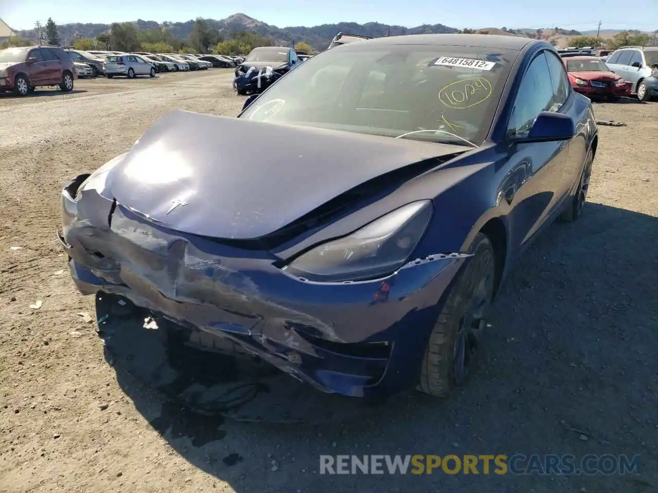 9 Photograph of a damaged car 5YJ3E1EC7NF208487 TESLA MODEL 3 2022