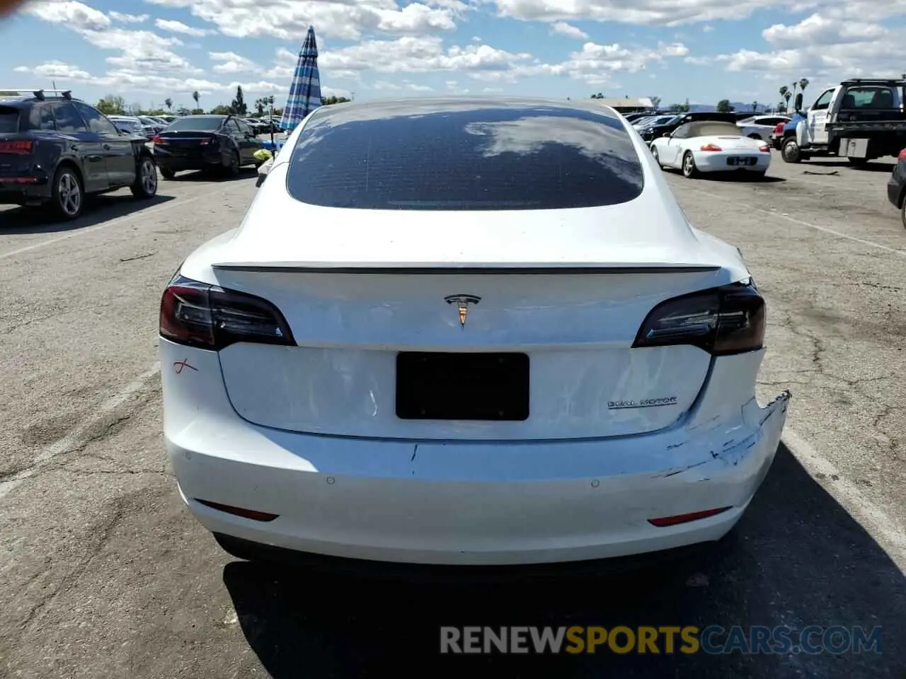 6 Photograph of a damaged car 5YJ3E1EC7NF248083 TESLA MODEL 3 2022