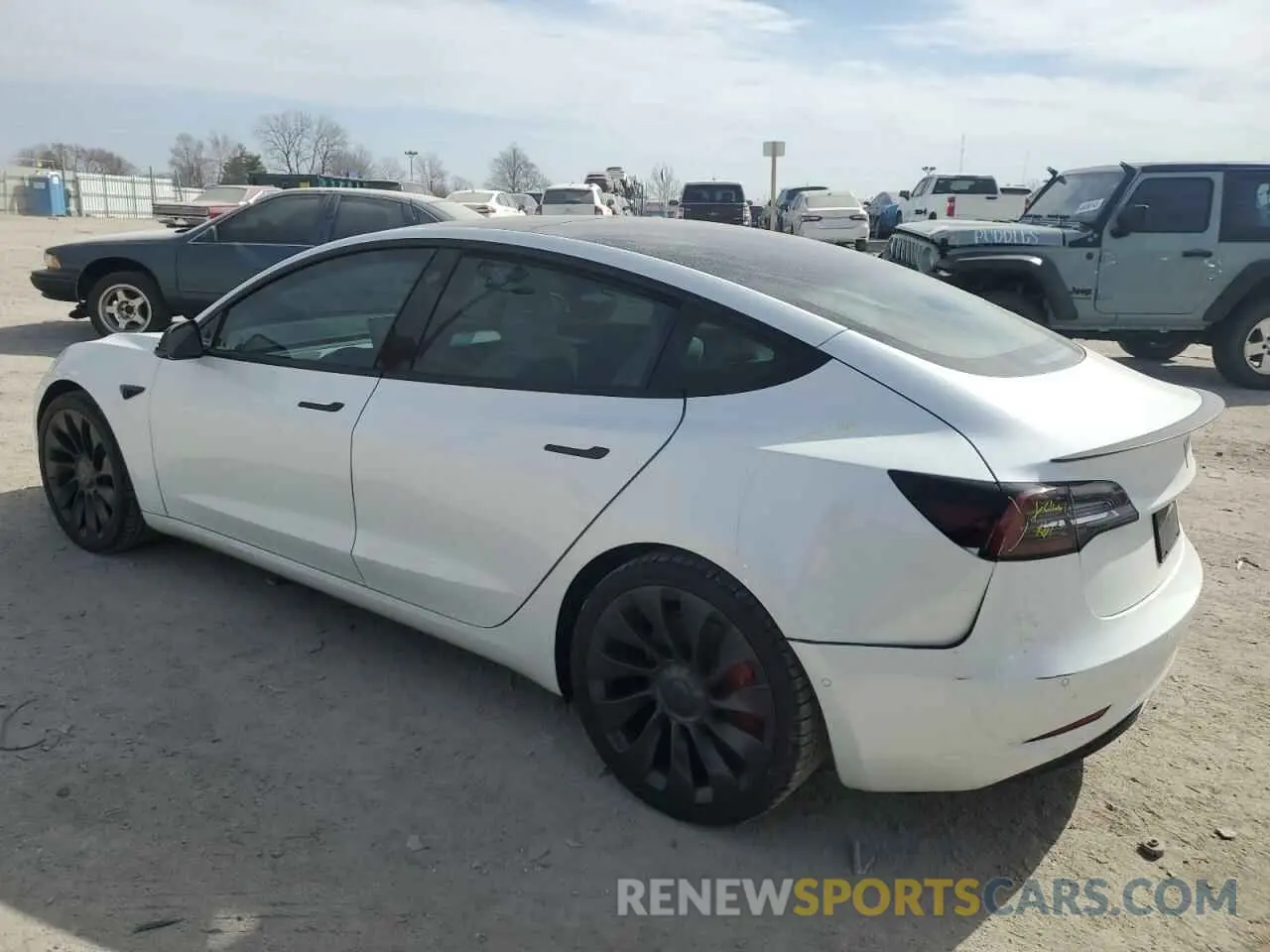 2 Photograph of a damaged car 5YJ3E1EC7NF294321 TESLA MODEL 3 2022