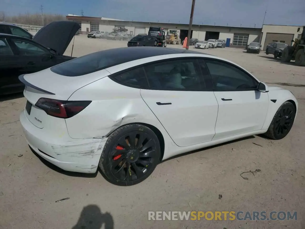 3 Photograph of a damaged car 5YJ3E1EC7NF294321 TESLA MODEL 3 2022