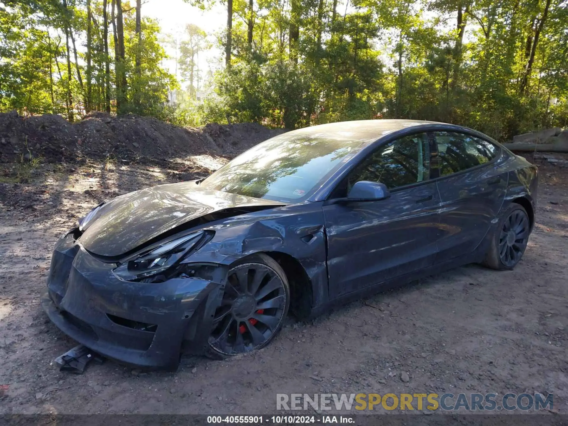 2 Photograph of a damaged car 5YJ3E1EC7NF329679 TESLA MODEL 3 2022