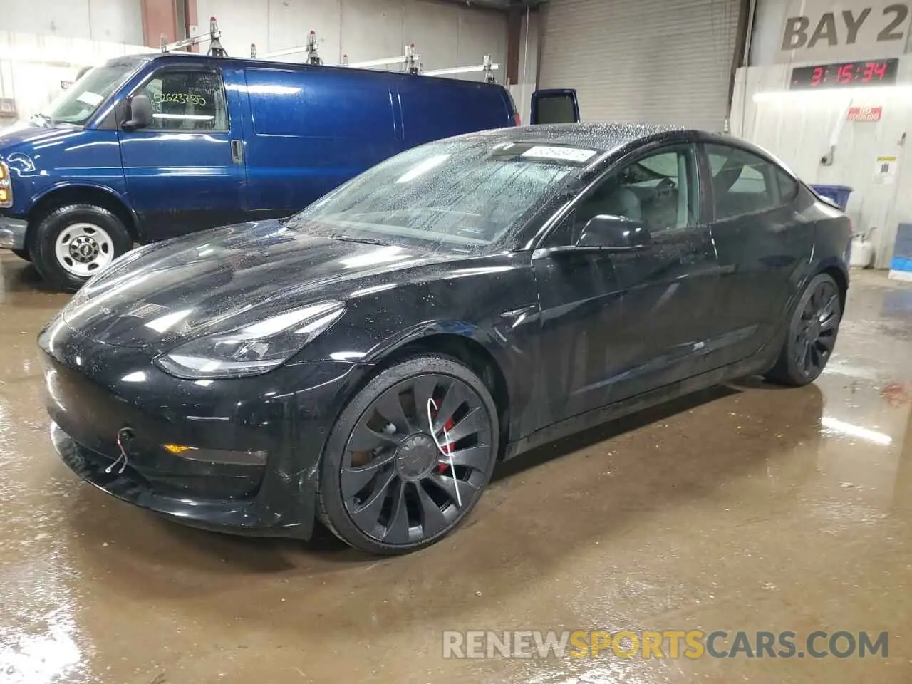 1 Photograph of a damaged car 5YJ3E1EC7NF340634 TESLA MODEL 3 2022