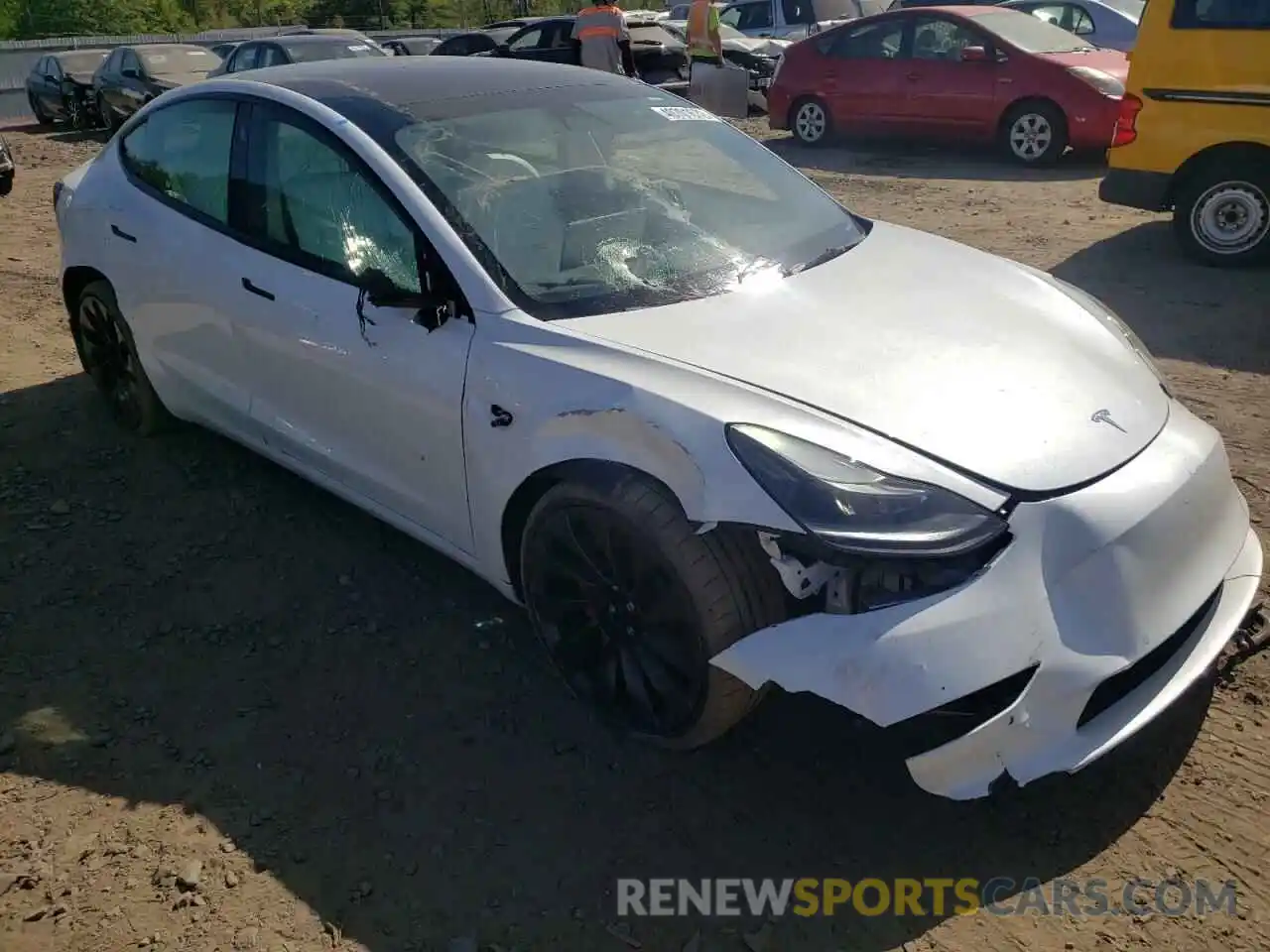 9 Photograph of a damaged car 5YJ3E1EC8NF105708 TESLA MODEL 3 2022