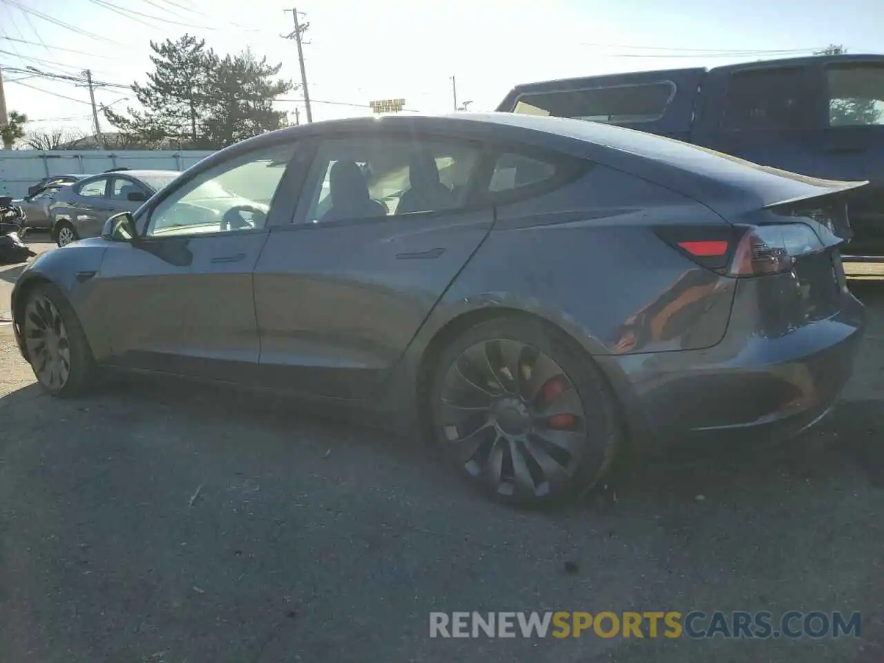 2 Photograph of a damaged car 5YJ3E1EC8NF114408 TESLA MODEL 3 2022