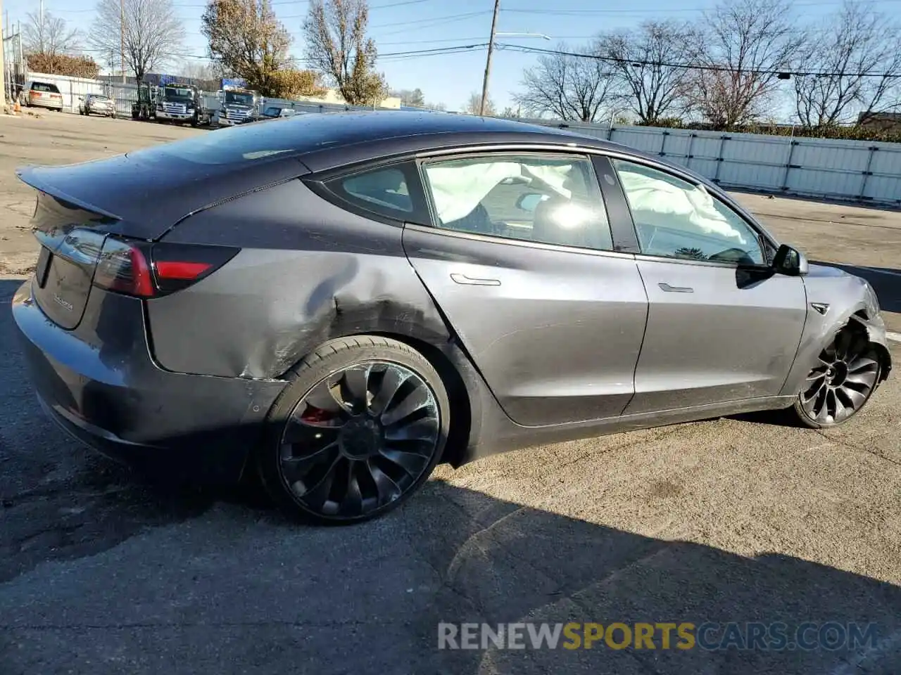 3 Photograph of a damaged car 5YJ3E1EC8NF114408 TESLA MODEL 3 2022