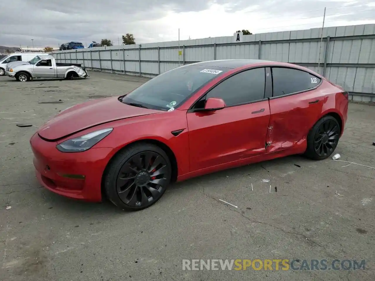 1 Photograph of a damaged car 5YJ3E1EC8NF134304 TESLA MODEL 3 2022