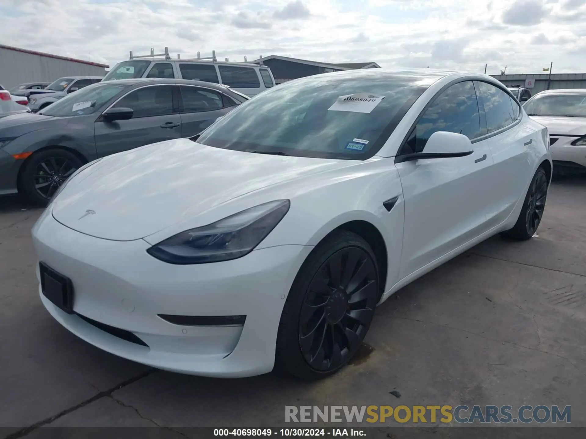 2 Photograph of a damaged car 5YJ3E1EC8NF163155 TESLA MODEL 3 2022