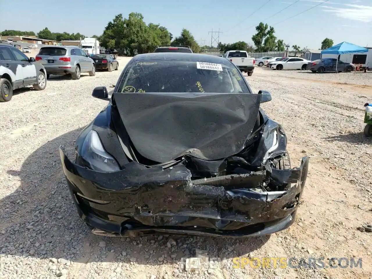 9 Photograph of a damaged car 5YJ3E1EC8NF193529 TESLA MODEL 3 2022