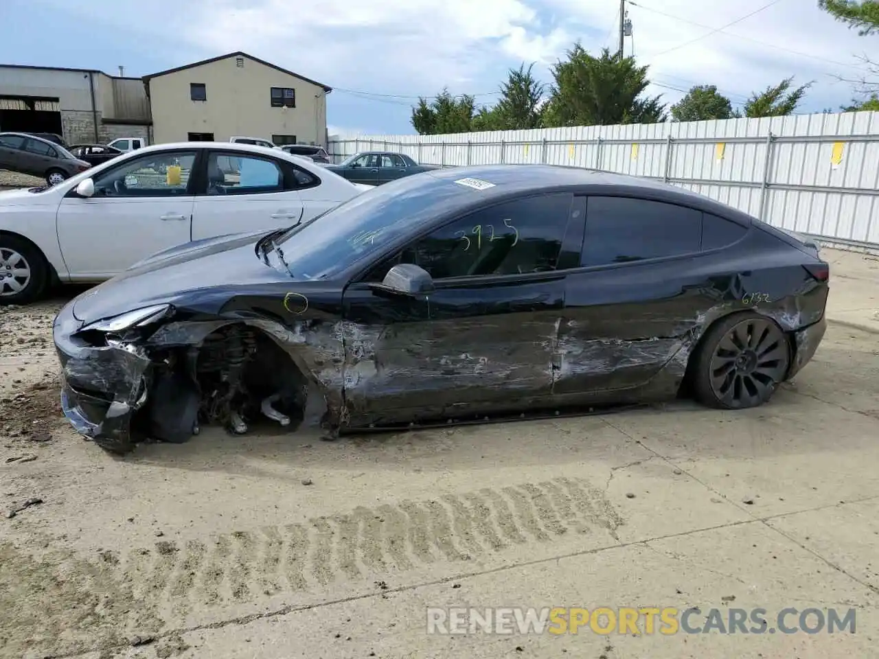 9 Photograph of a damaged car 5YJ3E1EC8NF238226 TESLA MODEL 3 2022