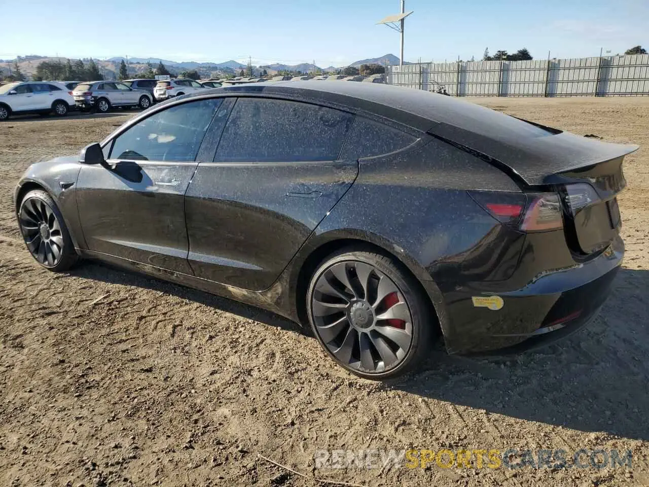 2 Photograph of a damaged car 5YJ3E1EC8NF260677 TESLA MODEL 3 2022
