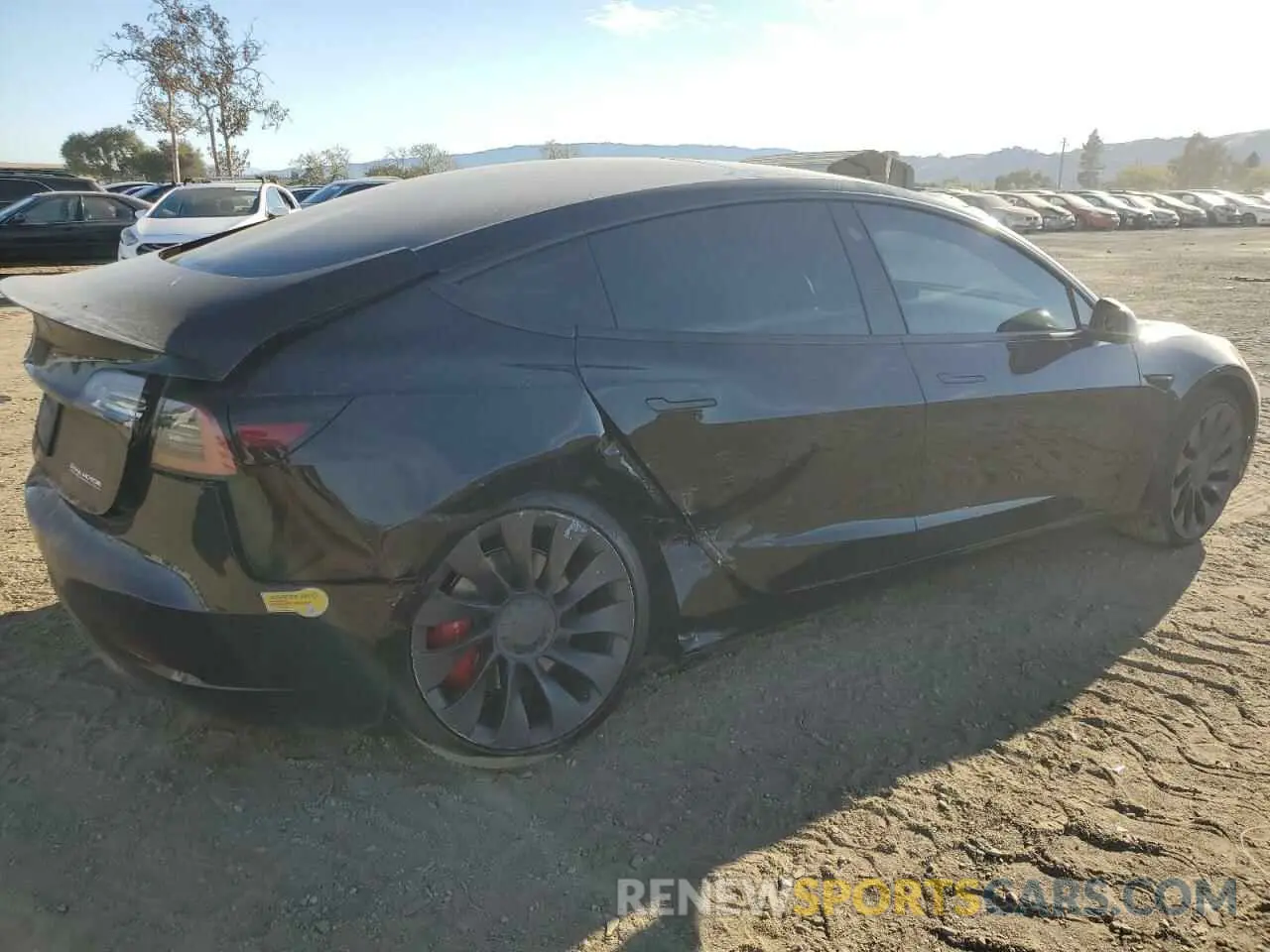 3 Photograph of a damaged car 5YJ3E1EC8NF260677 TESLA MODEL 3 2022