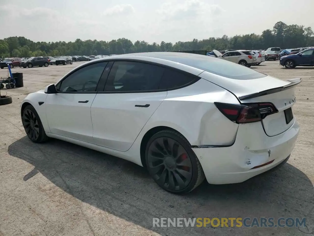 2 Photograph of a damaged car 5YJ3E1EC8NF269850 TESLA MODEL 3 2022