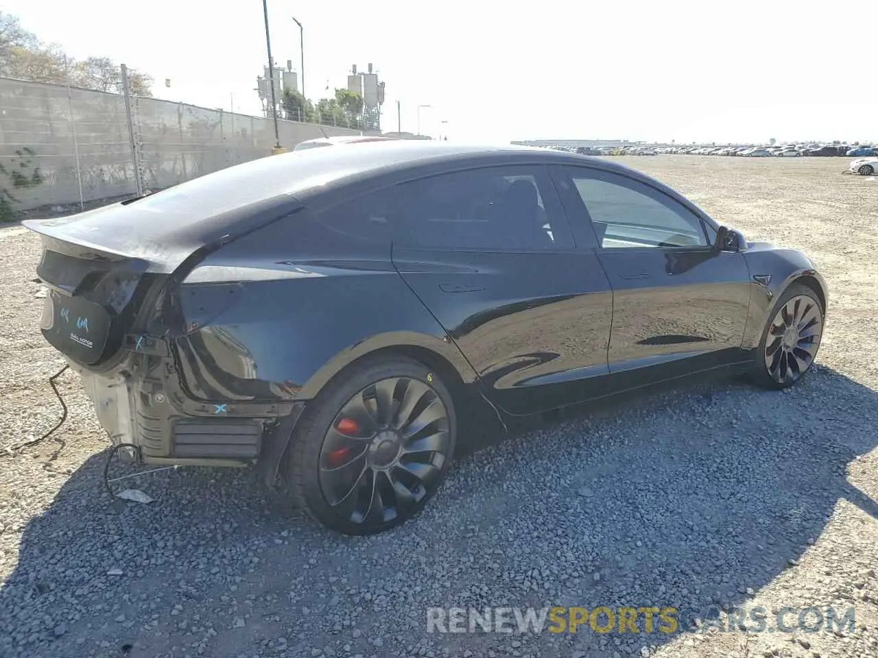 3 Photograph of a damaged car 5YJ3E1EC8NF353747 TESLA MODEL 3 2022