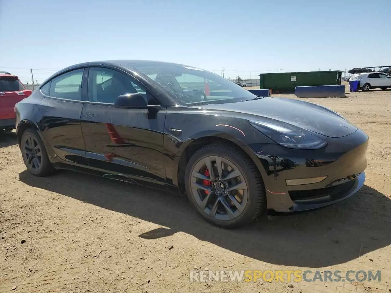 4 Photograph of a damaged car 5YJ3E1EC8NF357247 TESLA MODEL 3 2022