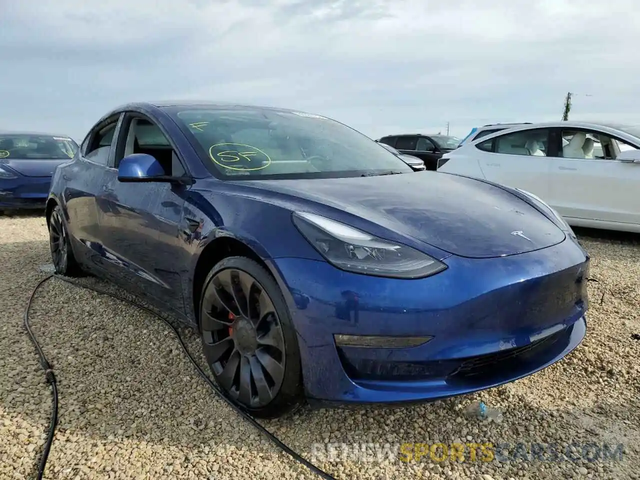 1 Photograph of a damaged car 5YJ3E1EC9NF128236 TESLA MODEL 3 2022