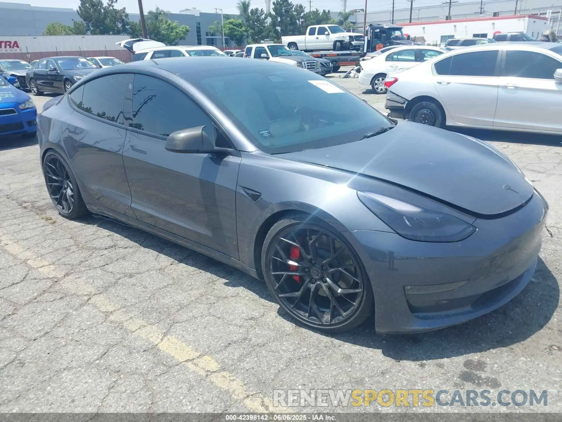 1 Photograph of a damaged car 5YJ3E1EC9NF154920 TESLA MODEL 3 2022