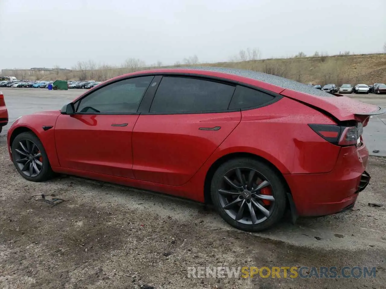 2 Photograph of a damaged car 5YJ3E1EC9NF236839 TESLA MODEL 3 2022