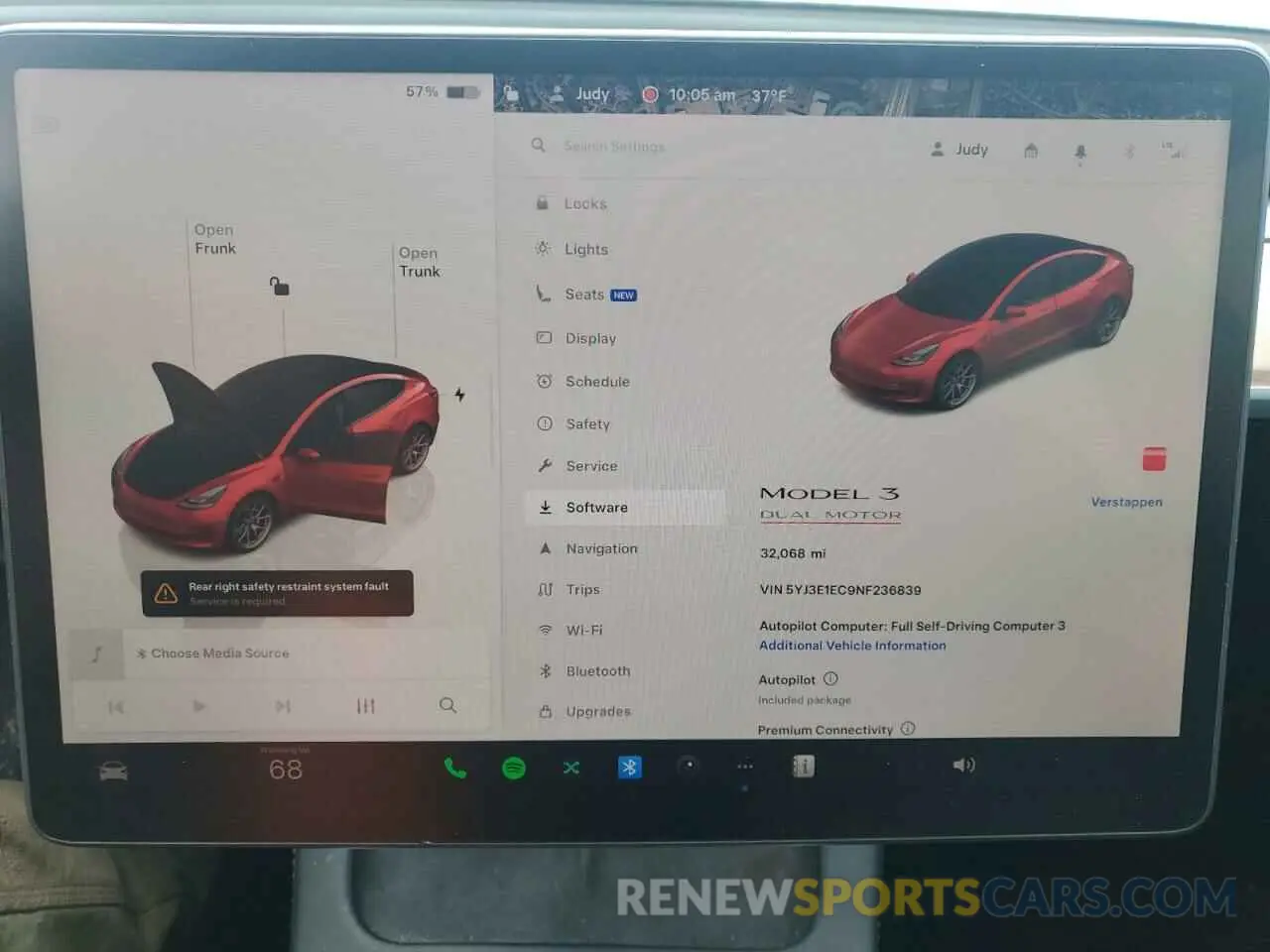 9 Photograph of a damaged car 5YJ3E1EC9NF236839 TESLA MODEL 3 2022
