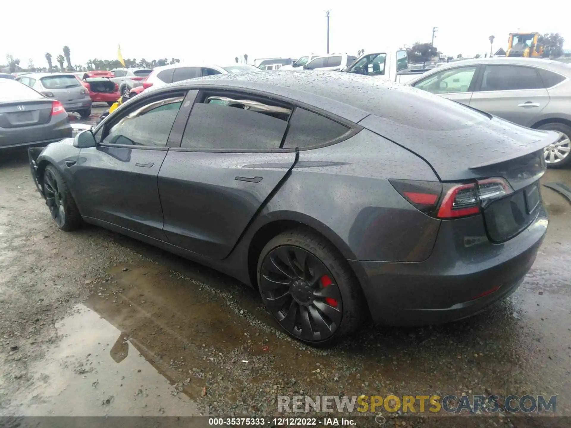 3 Photograph of a damaged car 5YJ3E1EC9NF240244 TESLA MODEL 3 2022